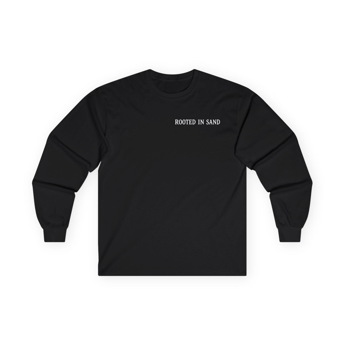 Rooted in Sand Long Sleeve Tee Surf Skeleton Graphic Shirt