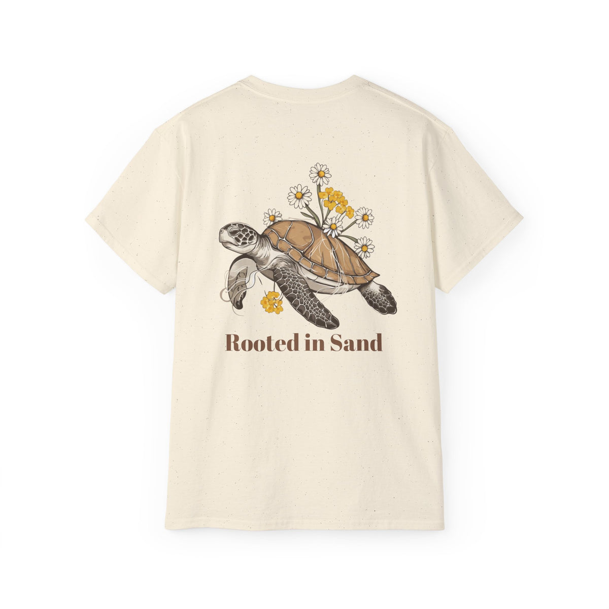 Rooted in Sand Floral Turtle T-Shirt