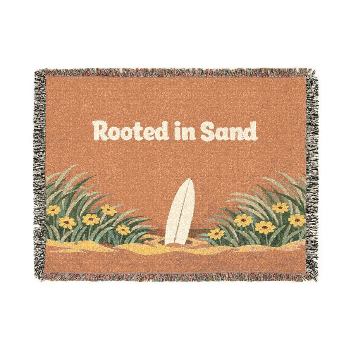 Coastal Surf Woven Blanket | Rooted in Sand