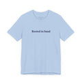 Blue Rooted in Sand Embroidered Tee