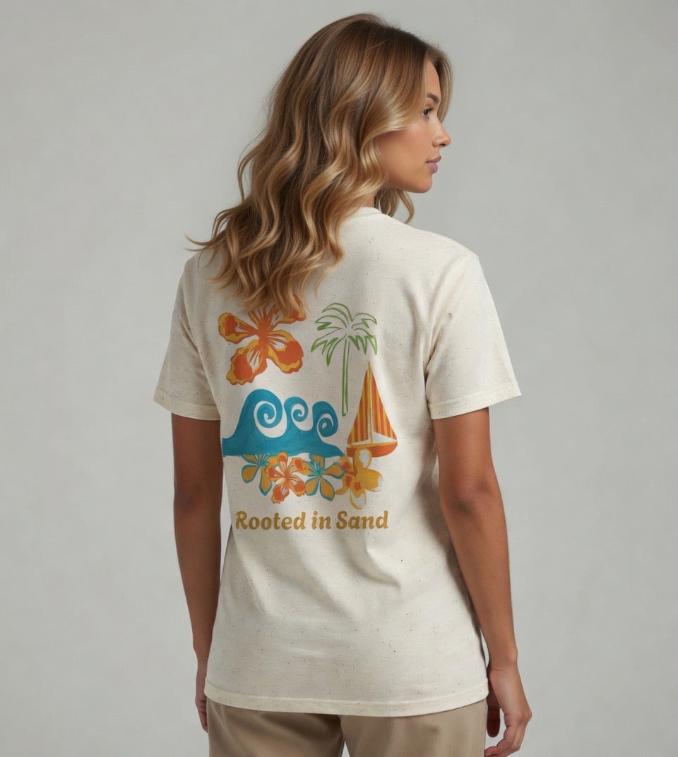 Coastal Rooted in Sand Floral T-Shirt