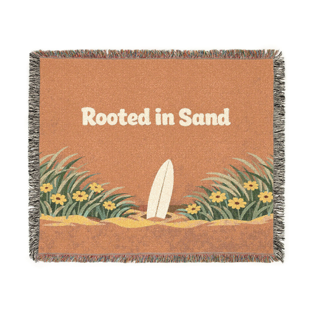 Coastal Surf Woven Blanket | Rooted in Sand