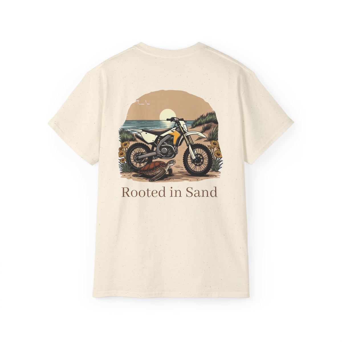 Rooted in Sand Beach Dirt Bike T-Shirt