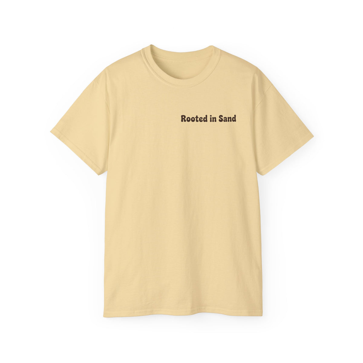Rooted in Sand Tee — Vintage Beach Van T-Shirt with Palm Tree Graphic