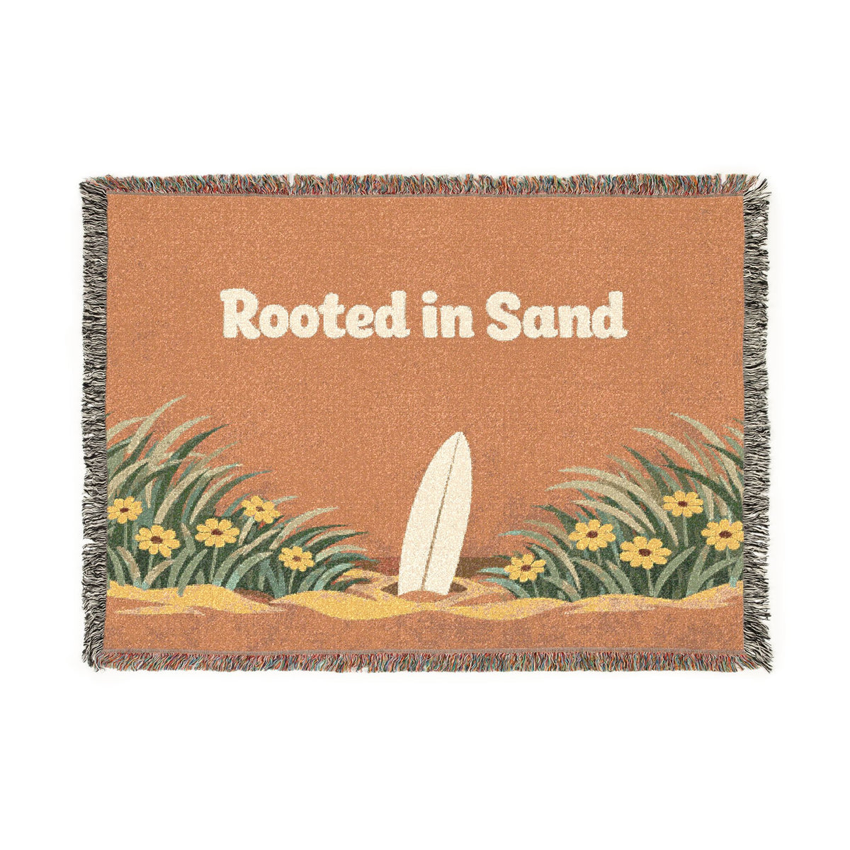 Coastal Surf Woven Blanket | Rooted in Sand