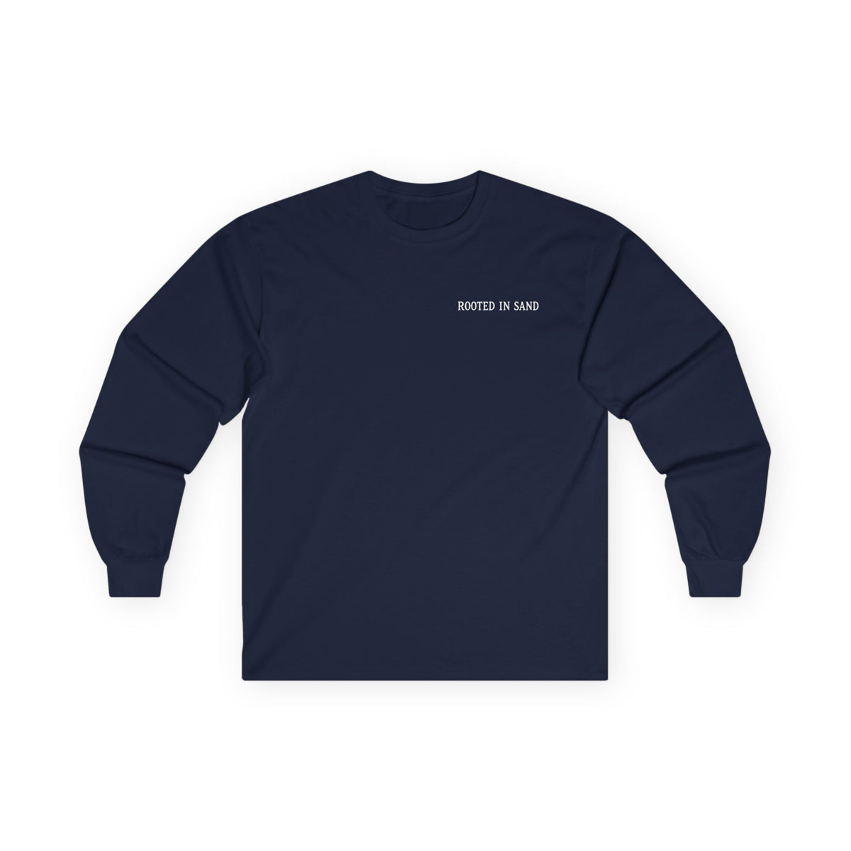 Rooted in Sand Long Sleeve Tee Surf Skeleton Graphic Shirt