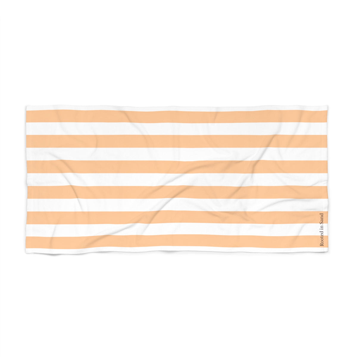 Rooted in Sand Coastal Peché Striped Beach Towel